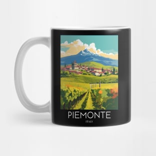 A Pop Art Travel Print of Piemonte - Italy Mug